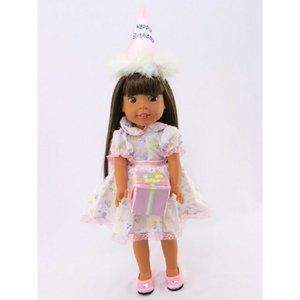 Birthday party outfit for doll like WellieWishers